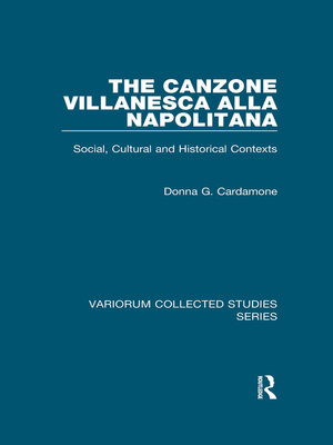 cover image of The canzone villanesca alla napolitana